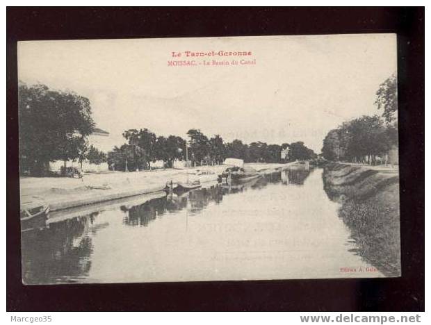 005895 Moissac Le Bassin Du Canal édit.galan Péniche  Belle Carte - Moissac