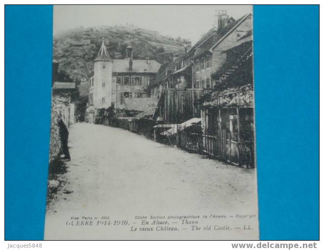 68) - Thann - Le Vieux Chateau - 1914/1916 -   Tres Belle Carte - - Dannemarie