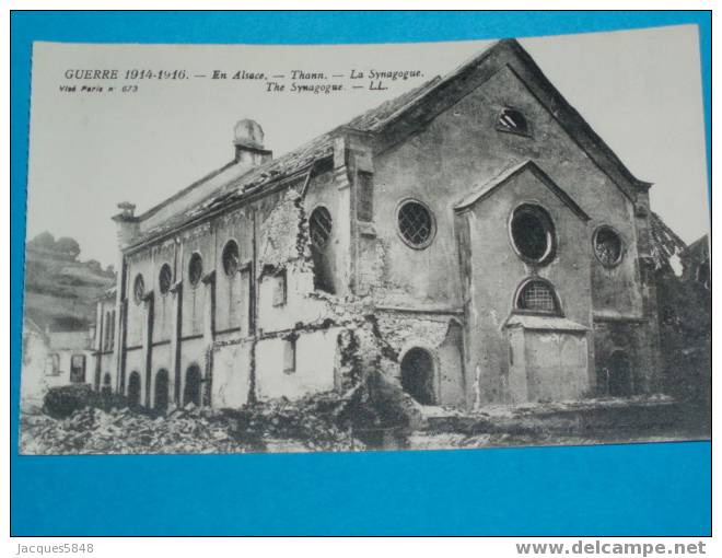 68) - Thann - La Synagogue -  - 1914/1916 -   Tres Belle Carte - - Dannemarie