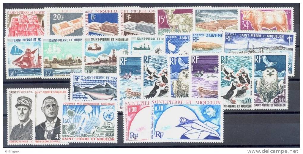 ST. PIERRE & MIQUELON - SUPERB GROUP NEVER HINGED ONLY **! - Collections, Lots & Series