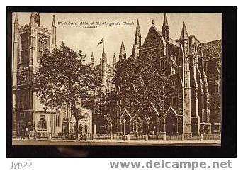 Jolie CP Ancienne Angleterre Londres Westminster Abbey Et Eglise Sainte Margaret - écrite 29-12-24 - Westminster Abbey
