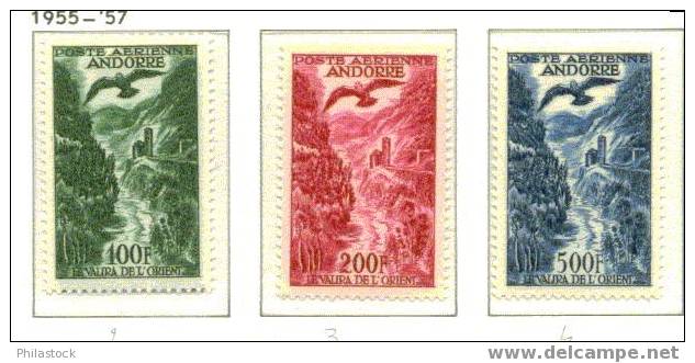 ANDORRE POSTE AERIENNE Nº 2 A 4 ** - Luftpost