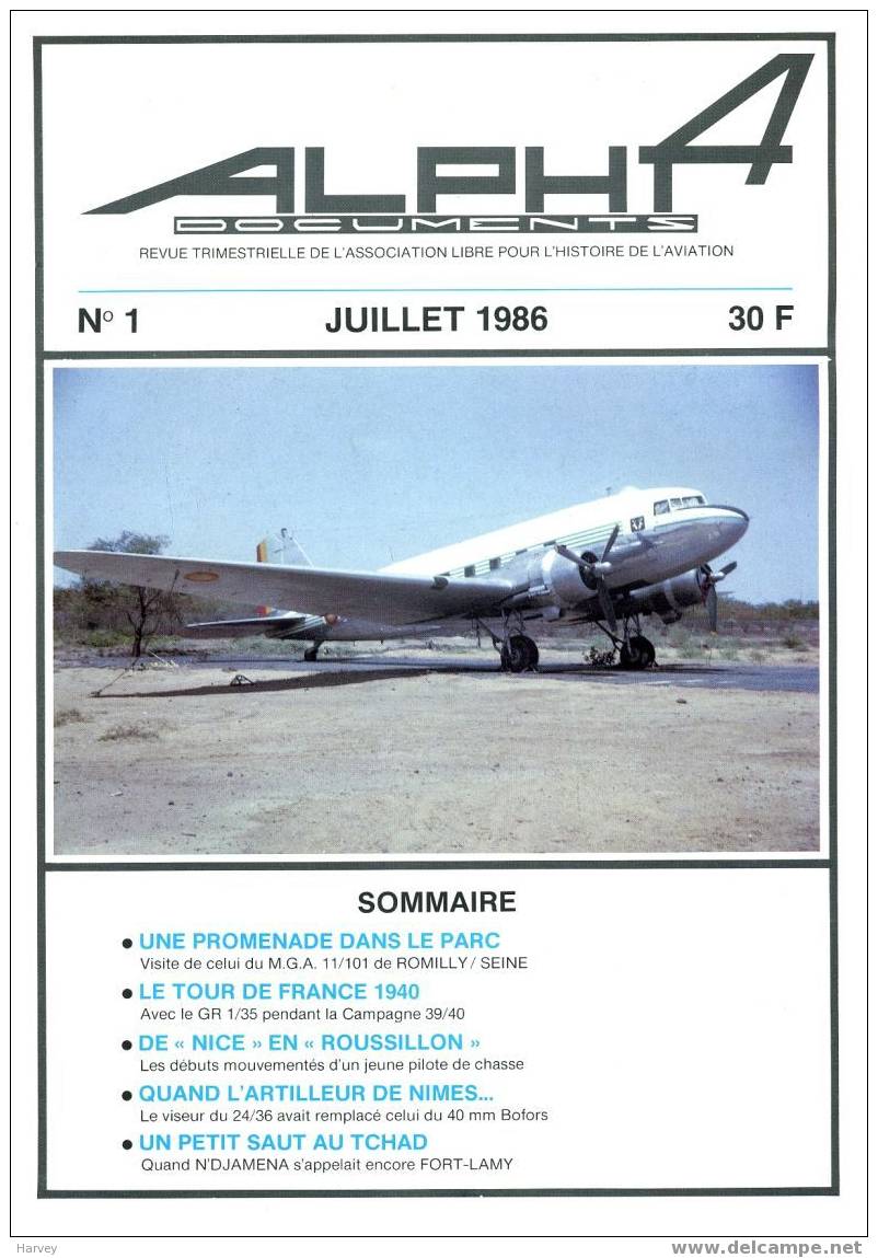 Alpha Documents N°1 Juillet 1986 - Francia