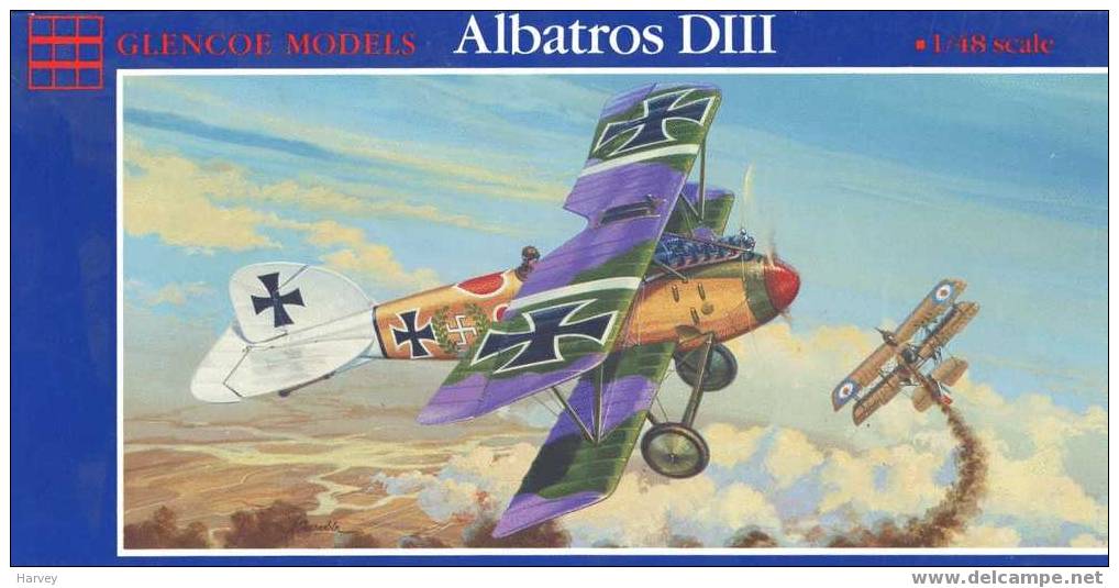 Glencoe 1/48e Albatross D-III - Vliegtuigen