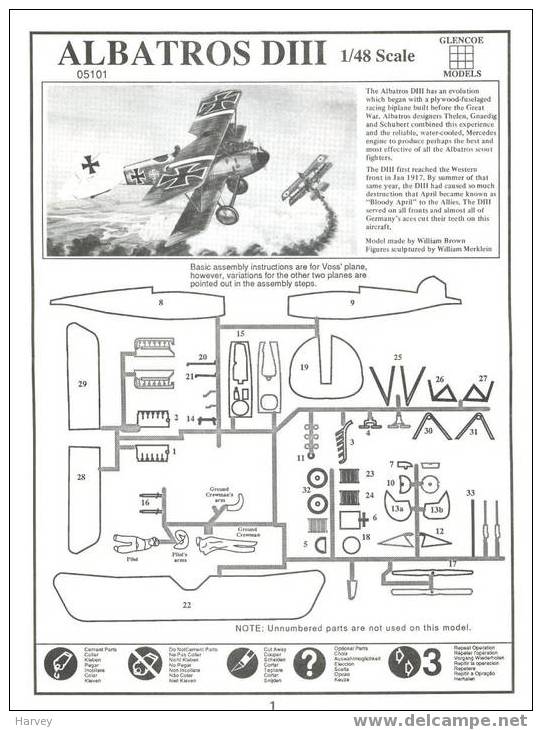 Glencoe 1/48e Albatross D-III - Flugzeuge