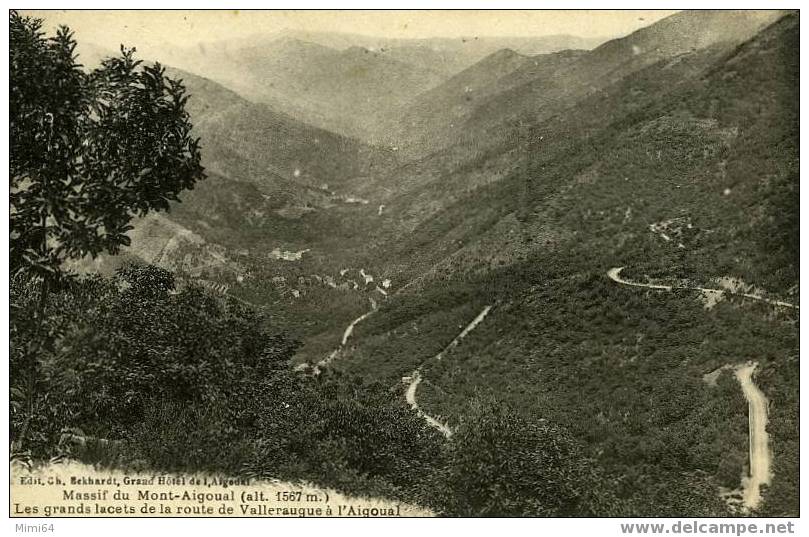 D.30.MONT-AIGOUAL.LES GRANDS LACETS DE LA ROUTE DE VALLERAUGUE A L'AIGOUAL - Valleraugue