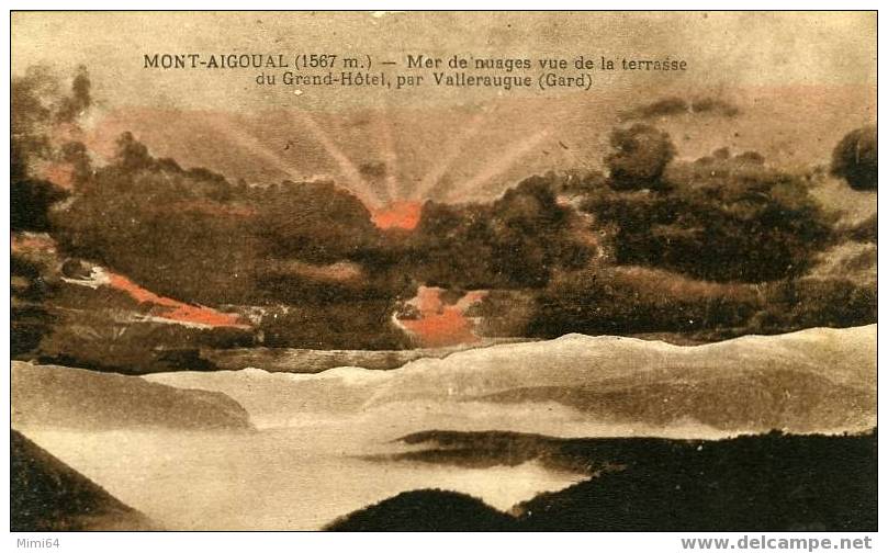 D.30.MONT-AIGOUAL. (1567) - MER DE NUAGES VUE DE LA TERRASSE DU GRAND-HOTEL , PAR VALLERAUGUE - Valleraugue