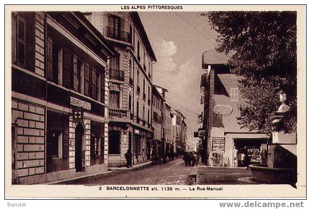 BARCELONNETTE - La Rue Manuel - Barcelonnette