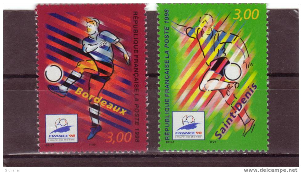 FRANCIA  - Serie N.n. 3110/11**,Yvert,Mondiali Francia 98 - 1998 – Frankrijk