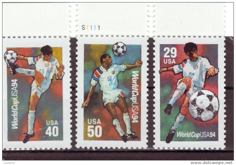 STATI UNITI - Serie N. 2239/41** ,Yvert, Mondiali USA 94 - 1994 – États-Unis