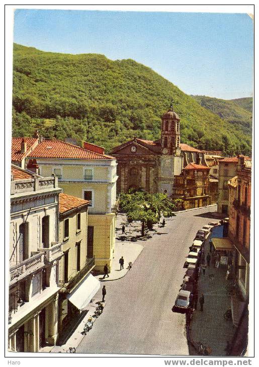 MAZAMET- Cours René Reille Et L' Eglise St-Sauveur  (81) - Mazamet