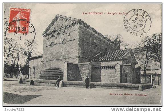 POITIERS TEMPLE ST JEAN - Sonstige & Ohne Zuordnung