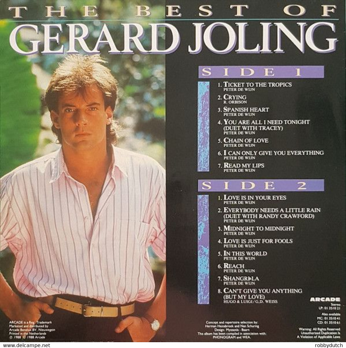 * LP * GERARD JOLING - THE BEST OF - Disco, Pop