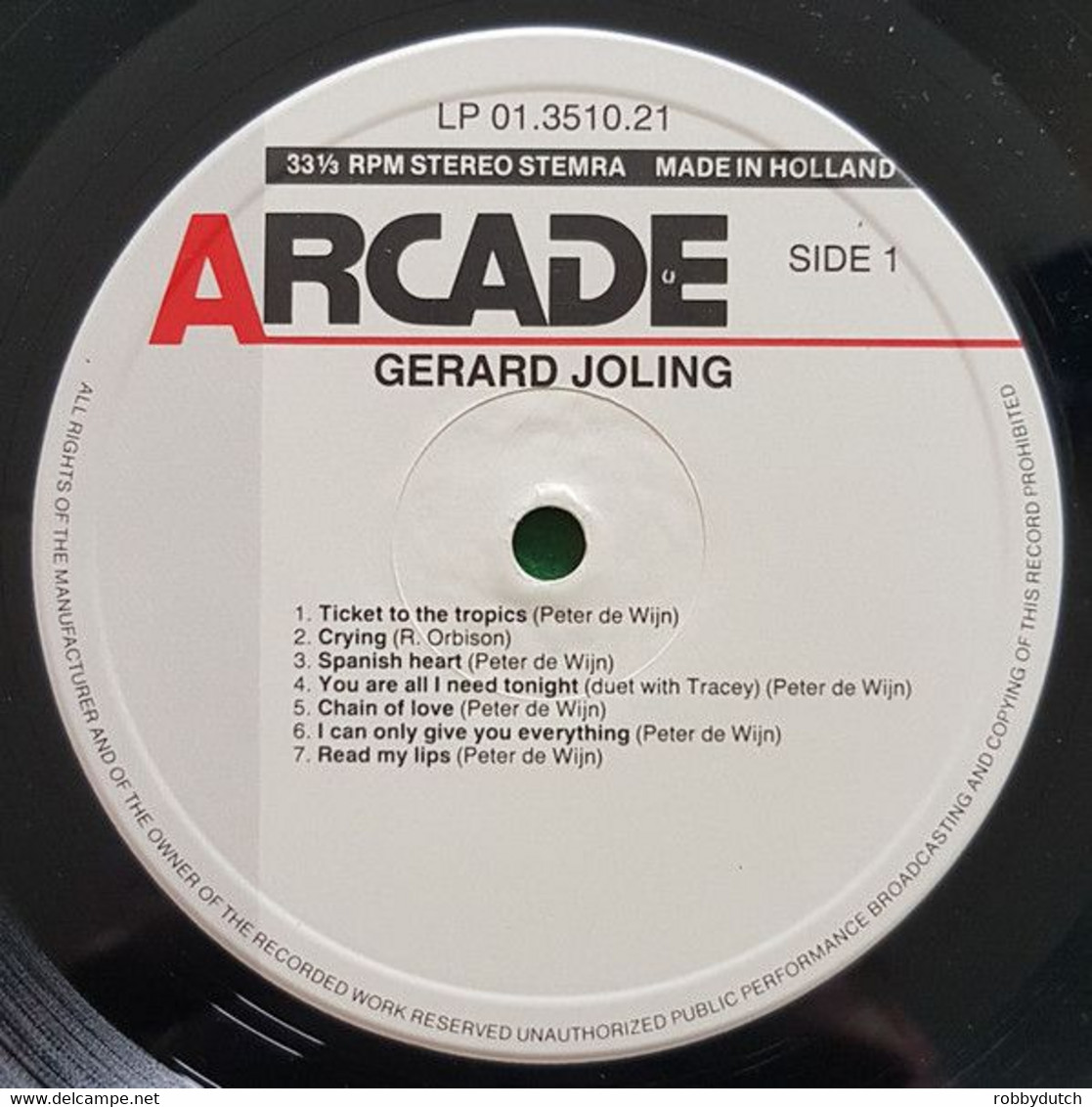 * LP * GERARD JOLING - THE BEST OF - Disco & Pop