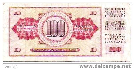 BILLET - 100 DINARA - NARODNA BANKA JUGOSLAVIJE - BEOGRAD 16 - V - 1986 - SOCIJALISTICKA FEDERATIVNA REPUBLIKA JUGOSLAVI - Yugoslavia