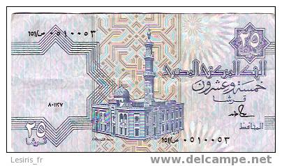 BILLET - 25 PIASTRES  - CENTRAL BANK OF EGYPT - Egypt