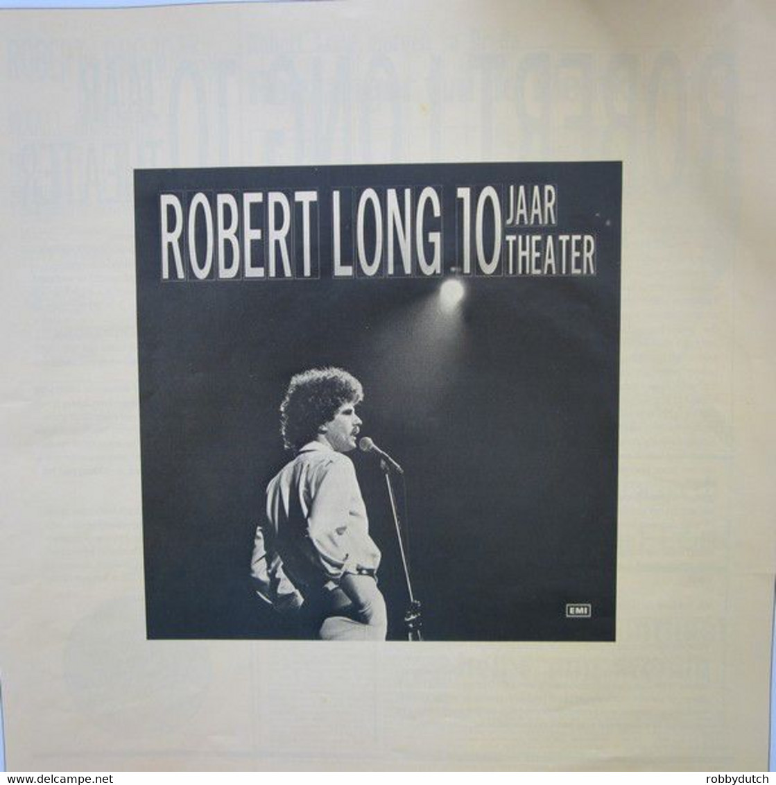 * 3LP Box* ROBERT LONG - 10 JAAR THEATER + Boekje - Cómica