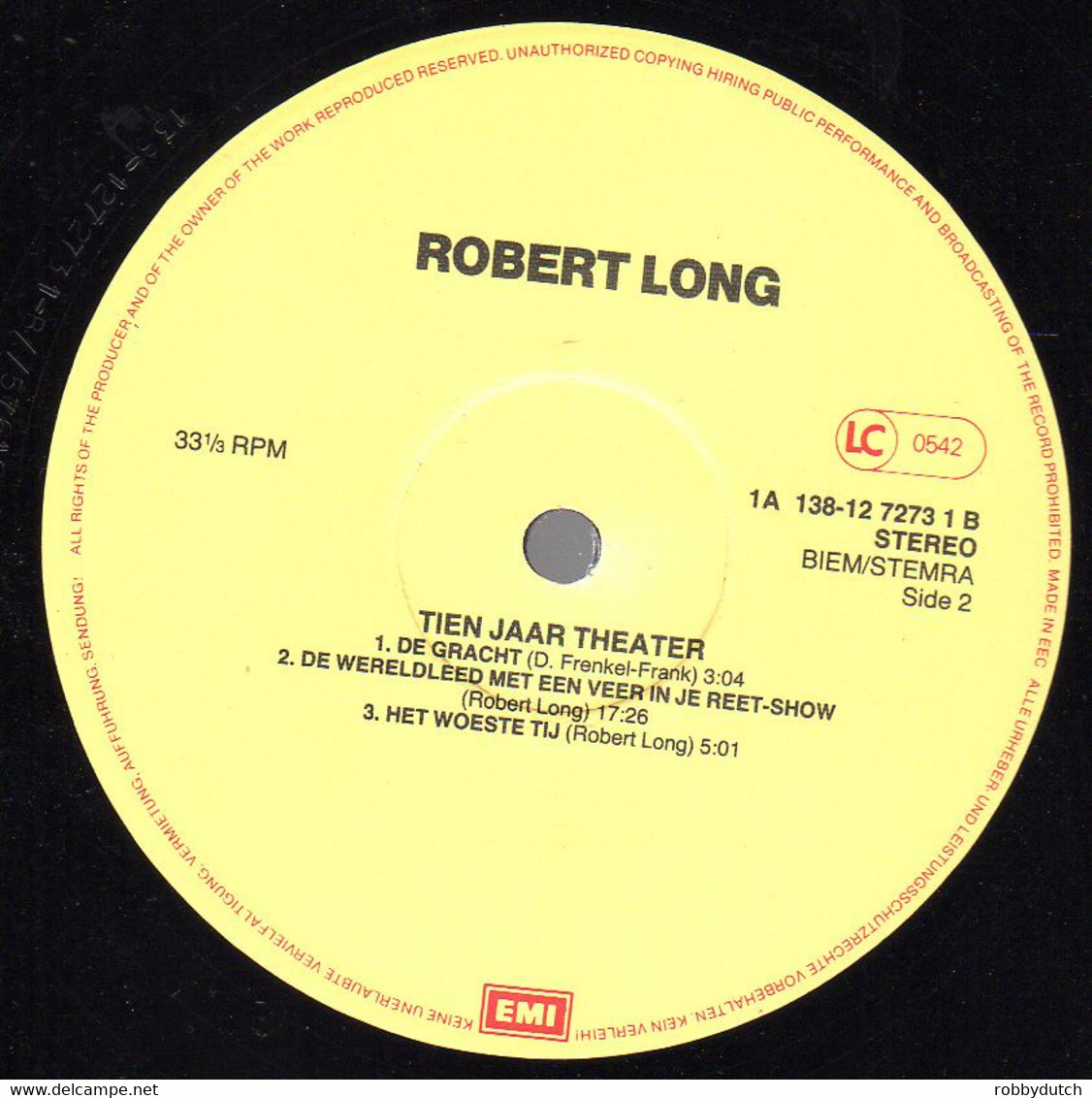 * 3LP Box* ROBERT LONG - 10 JAAR THEATER + Boekje - Comiques, Cabaret