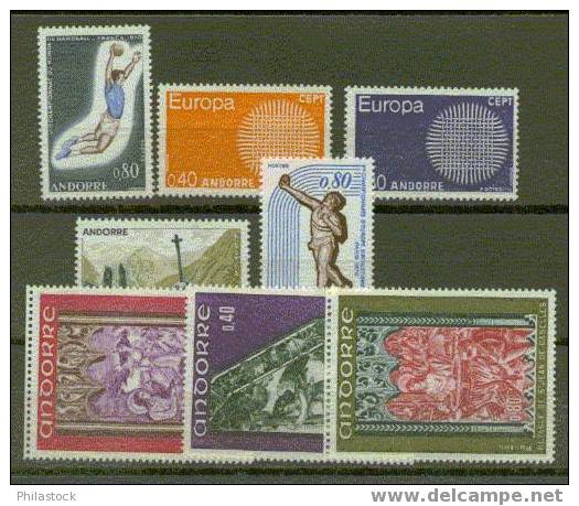 ANDORRE ANNEE 1970 ** Complete - Volledige Jaargang