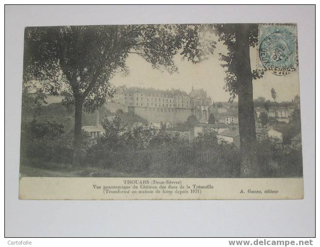 (210) -1- Carte Postale Sur Thouars Vue Panoramique Du Chateau Des Ducs - Thouars