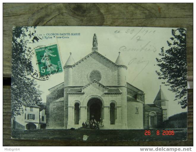 OLORON SAINTE MARIE - EGLISE STE CROIX - 1912 - Oloron Sainte Marie