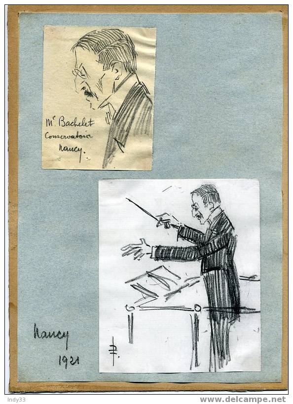 "Mr BACHELET A NANCY" - Drawings