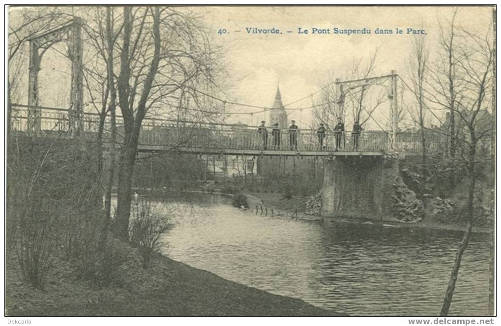 Vilvorde - Le Pont Suspendu Dans Le Parc - Bertels - Vilvoorde