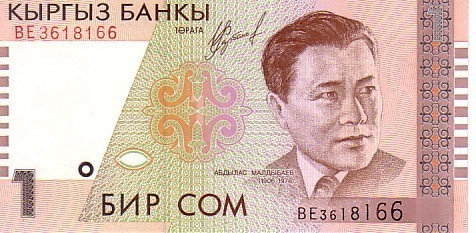 KIRGHIZISTAN   1 Som  Daté De 1999    Pick 15    *****BILLET  NEUF***** - Kirgisistan