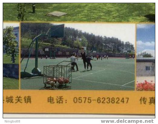 China 2005 Xinchang Gushan School Postal Stationery Card Student Basketball Training - Baloncesto