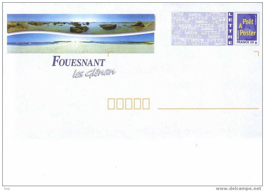 PAP FOUESNANT (FINISTERE) : LES GLENAN - Prêts-à-poster:Overprinting/Blue Logo