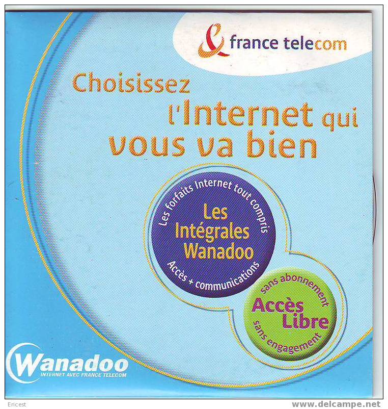 KIT INTERNET WANADOO FRANCE TELECOM L'INTERNET QUI VOUS VA BIEN - Kits De Connexion Internet