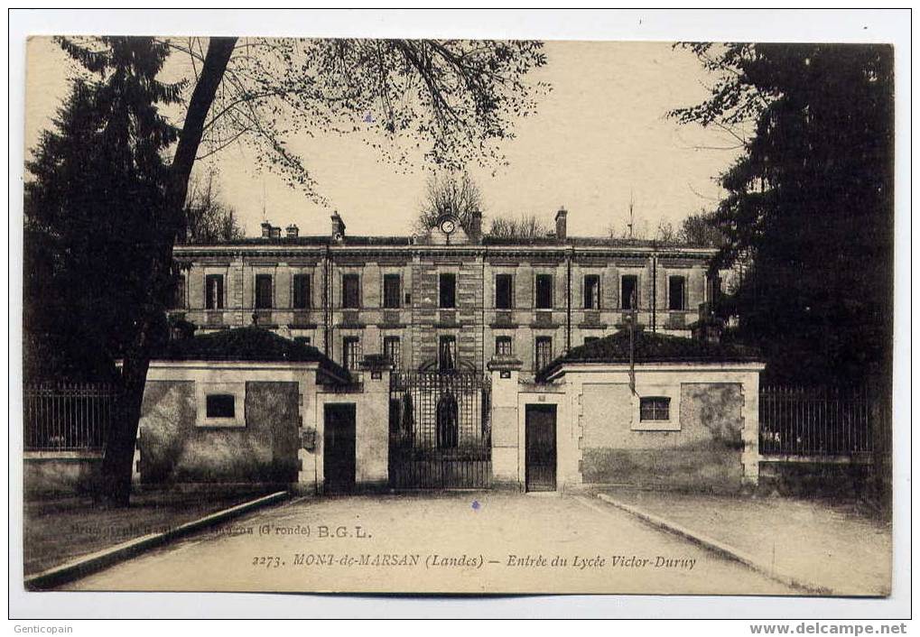 H54 - MONT-de-MARSAN - Entrée Du Lycée Victor DURUY (1918) - Mont De Marsan