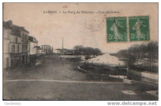 CPA De SAUJON - Le Port De Riberou, Vue Générale. - Saujon