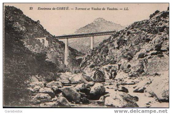 CPA De CORTE - Torrent Et Viaduc De Vecchio. - Corte