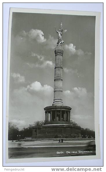 D 2891 - Berlin. Die Neue Siegessäule - S/w Foto Ak - Tiergarten