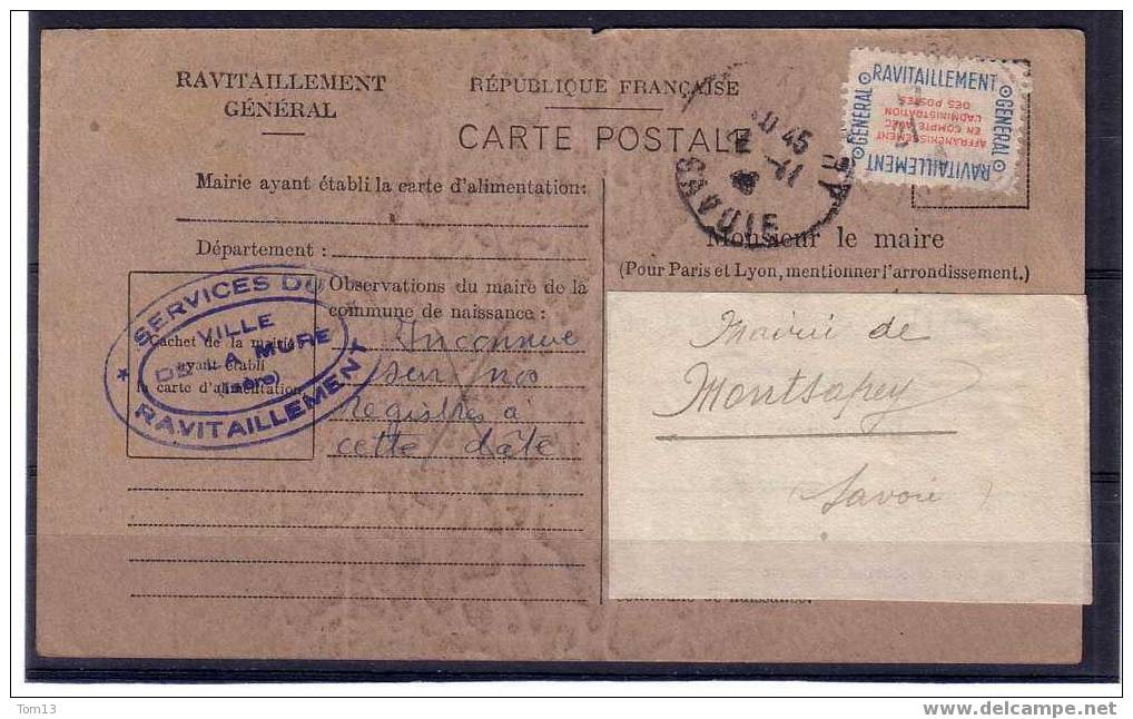 France, Service N° 15Aa Sur Carte Questionnaire - Lettres & Documents