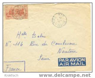 Lettre Man Côte D´ Ivoire - 1951 - Covers & Documents