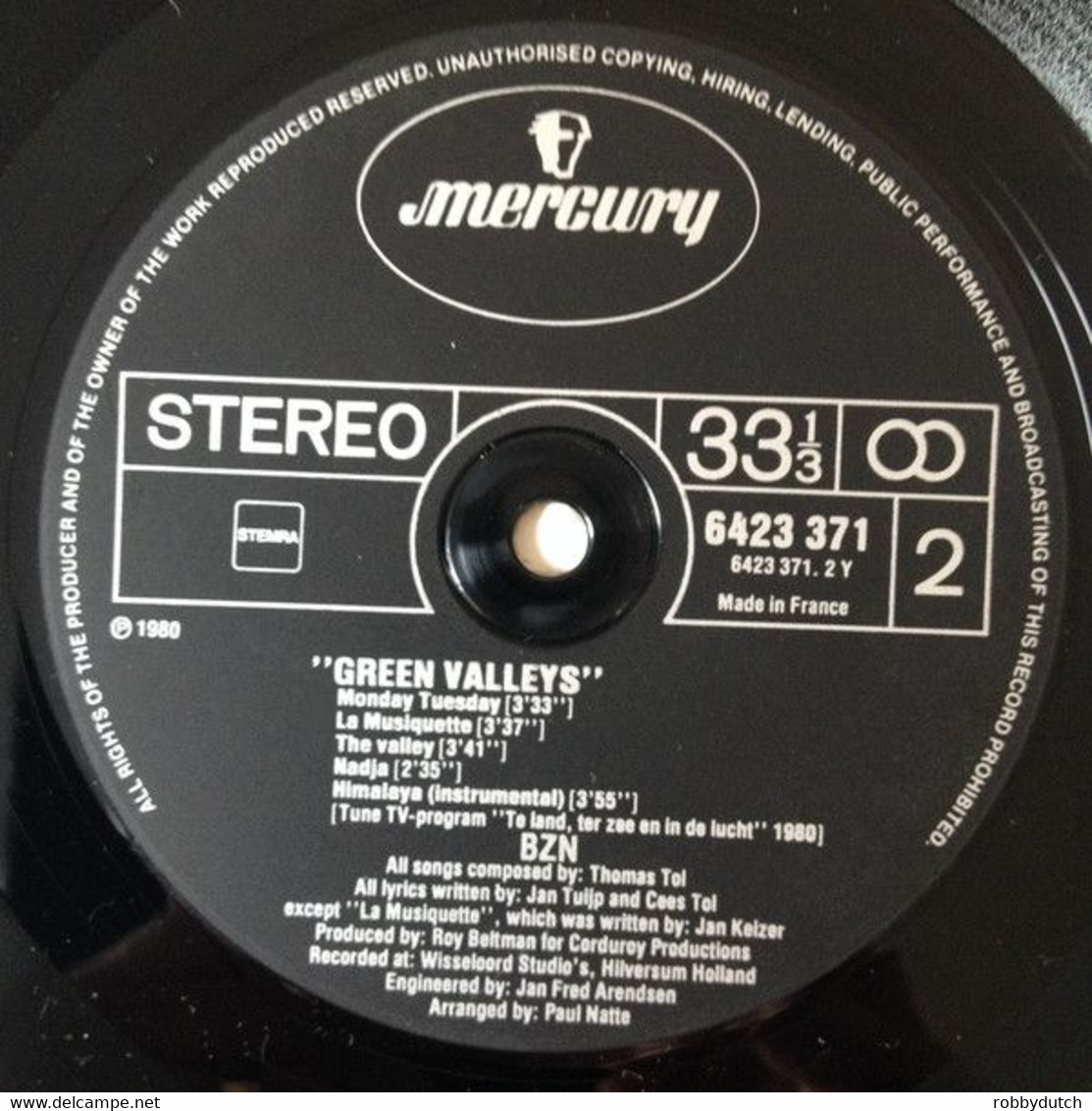 * LP * BZN - GREEN VALLEYS (France 1980) - Disco & Pop