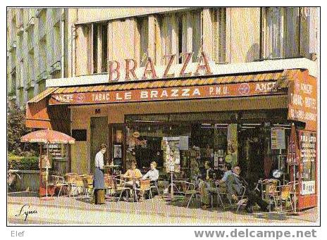 BOULOGNE : Café , Bar Tabac Journaux Hotel  "Le Brazza " , Animé; Pub Bière "Ancre" ; SUPERBE - Cafés