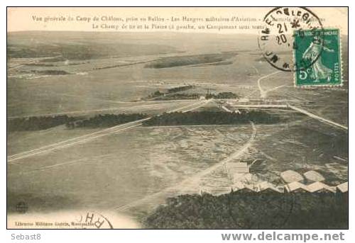 CAMP DE CHALONS VUE GENERALE PRISE EN BALLON - Camp De Châlons - Mourmelon