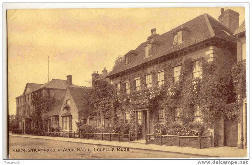 B 2461 - STRATFORD-ON-AVON: Marie Corellis House - Stratford Upon Avon