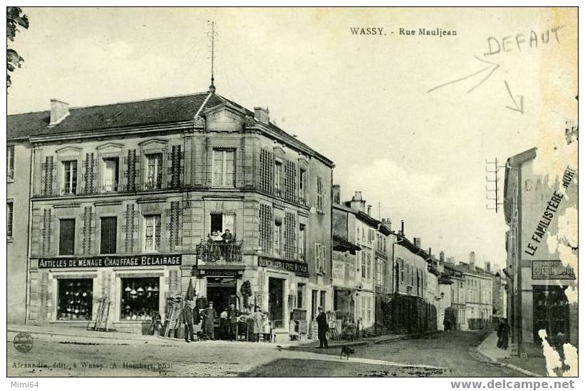 D.52. WASSY.- RUE MAULJEAN - Wassy