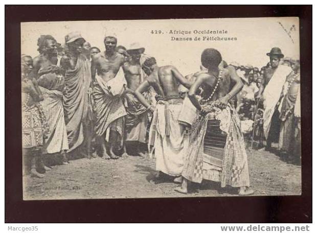 006167 Afrique Occidentale Danses De Féticheuses édit.fortier N°429 Animée Belle Carte - Guinée Française