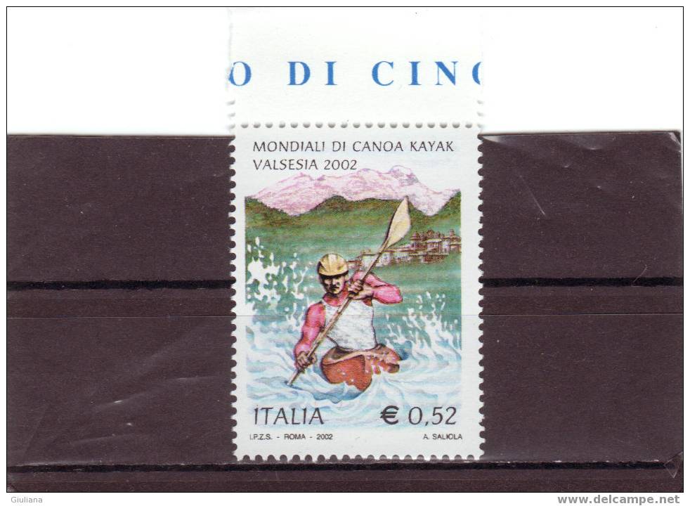 ITALIA - N. 2626**,Sassone, Mondiali Di Canoa Kayak In Valsesia (Italia) 2002 - Canoa