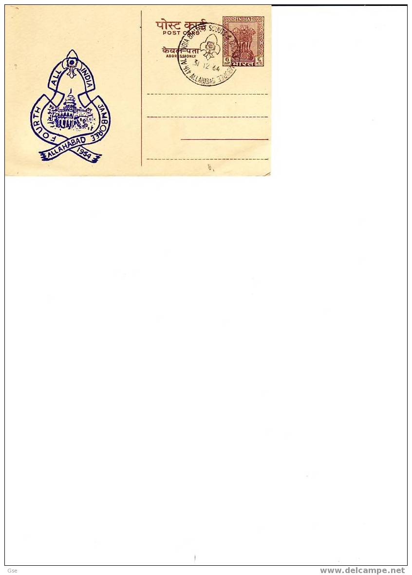 INDIA  1964 - Intero Postale Con Annullo Speciale Illustrato - Scoutismo - Briefe U. Dokumente