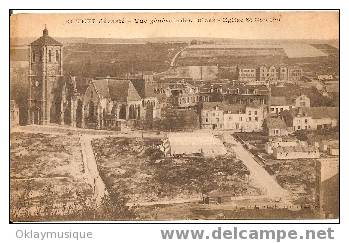 Carte De Rethel  Dévasté (vue Générale Des Ruines__eglise St Nicolas) - Rethel