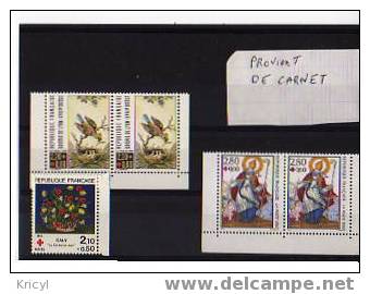 5 Timbres Neuf  Croix Rouge - Collections
