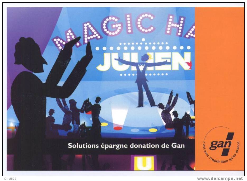 CP Assurances GAN, Solutions épargne Donation De Gan, Illustrée Thème DANSE (écrite Au Verso) - Dance