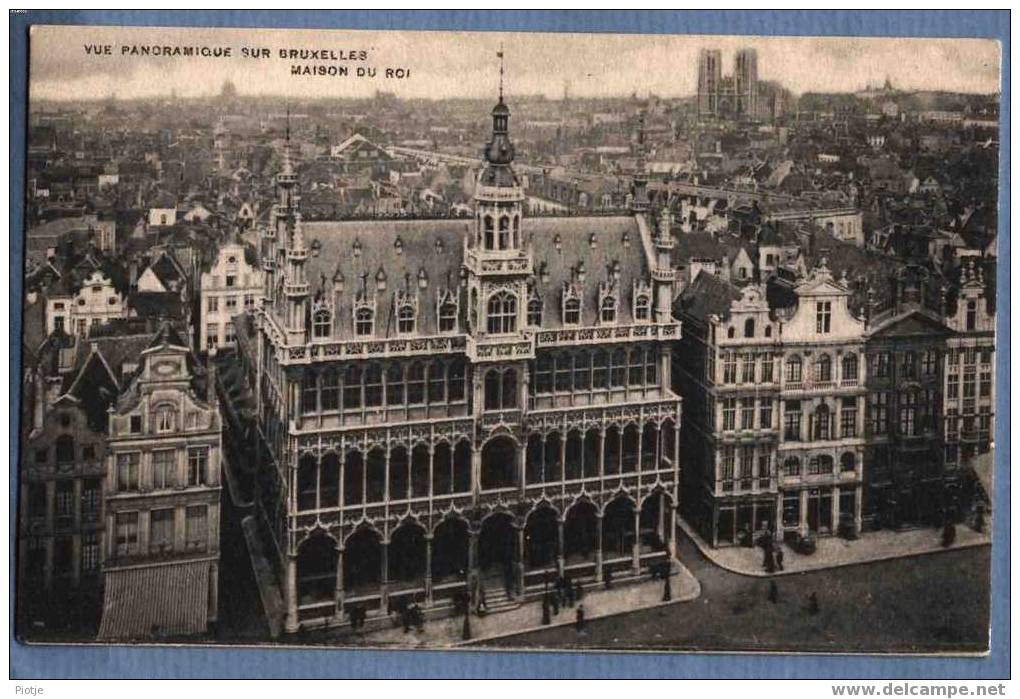 * Bruxelles - Brussel * Vue Panoramique Sur Bruxelles, Maison Du Roi, Grand'place, Grote Markt, Huis Koning, Panorama - Mehransichten, Panoramakarten