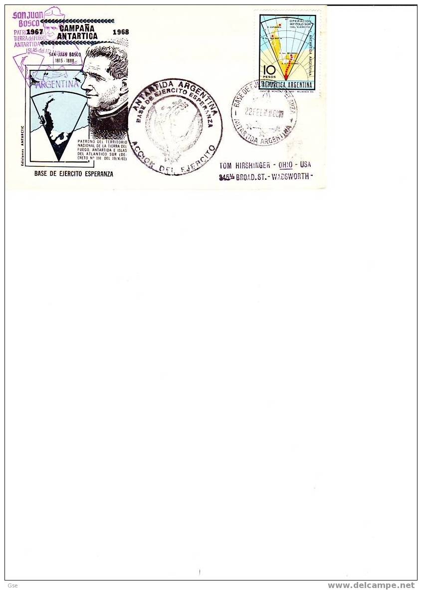 ARGENTINA 1969 - Yvert 776 Su Busta Ufficiale Con Annullo Speciale Illustrato - Research Stations